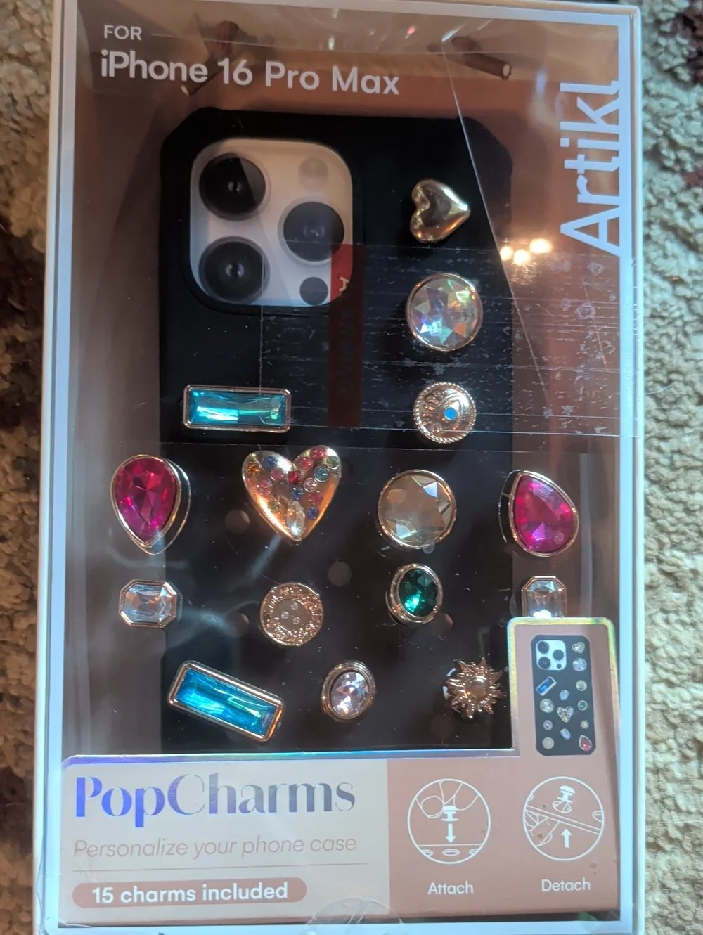 PopCharms Phone Case Charms for iPhone 16 Pro Max - Multicolor